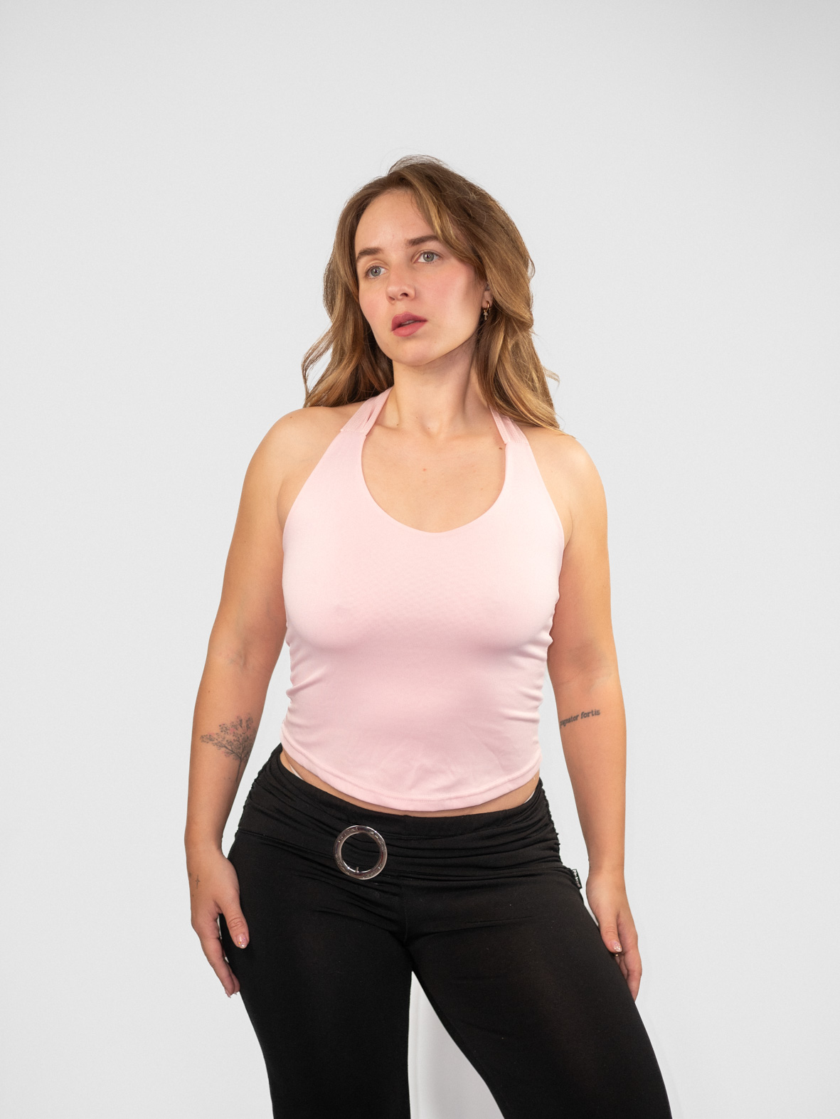 Baby Pink Halter Top – S