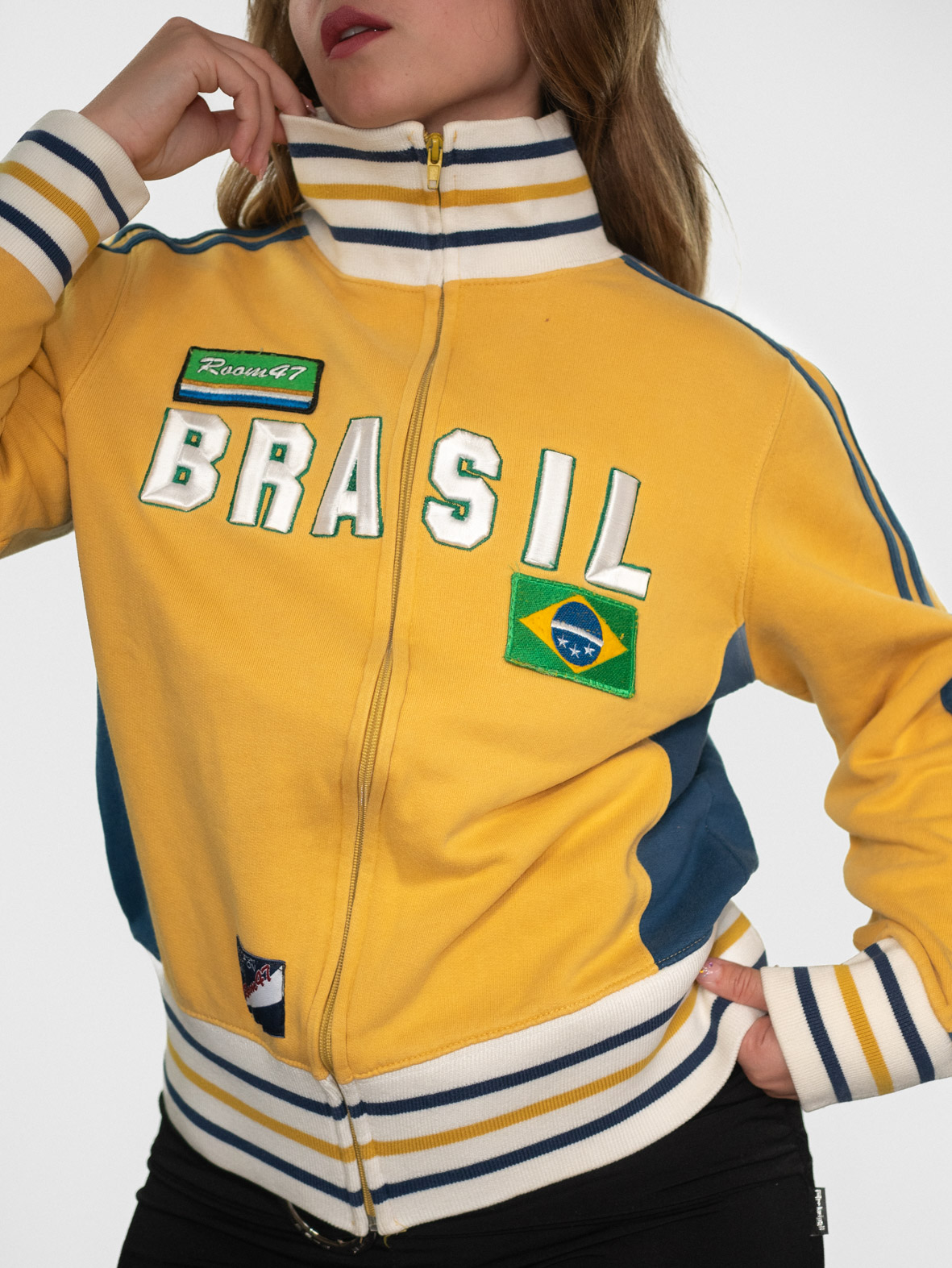 Vintage Brasil Zip Cotton Jacket – M - Image 3
