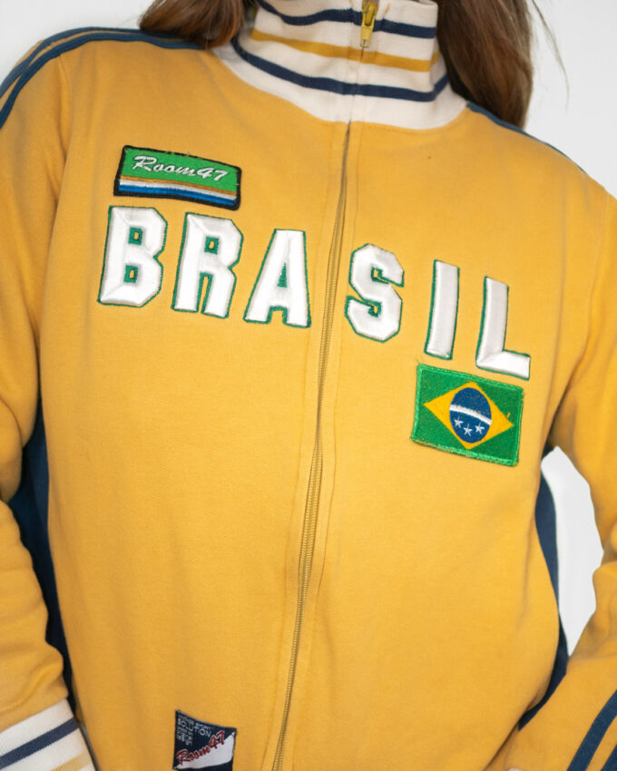 Vintage Brasil Zip Cotton Jacket – M