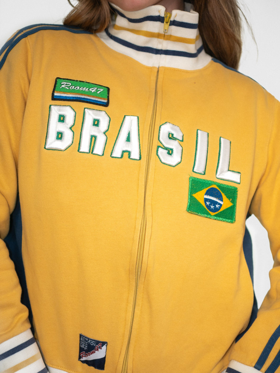 Vintage Brasil Zip Cotton Jacket – M - Image 4