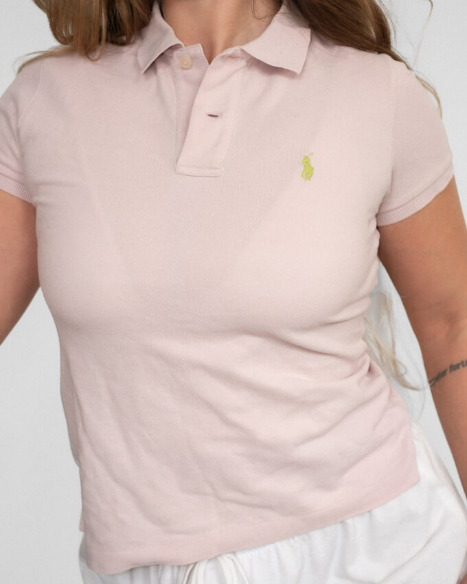 Pastel Pink Vintage Ralph Lauren Polo - XS