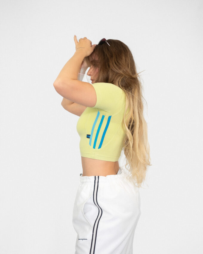Vintage Adidas Lime Baby Tee - XS