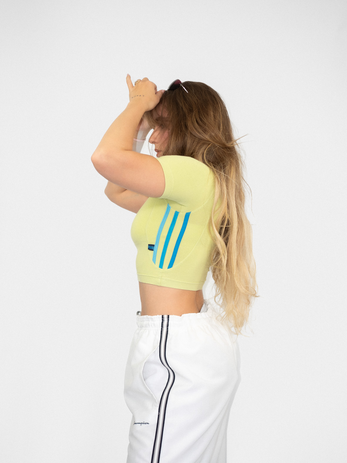 Vintage Adidas Lime Baby Tee - XS - Image 3
