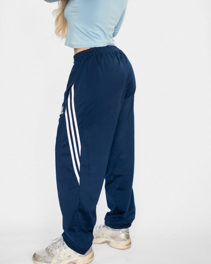 Marine Blue Vintage Adidas Track Pants - L