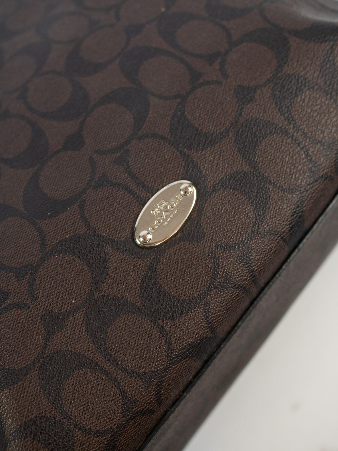 Coach Celeste Signature Bag – Chocolate Monogram - Image 8