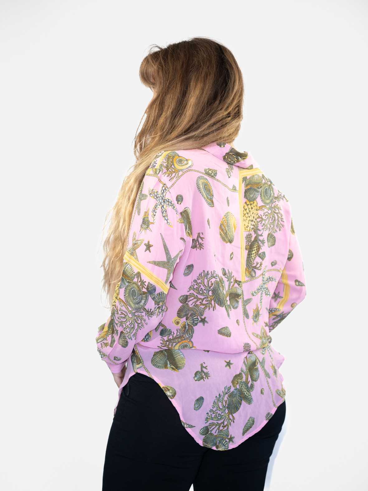 Vintage Coastal Pearl Summer Shirt - M - Image 4