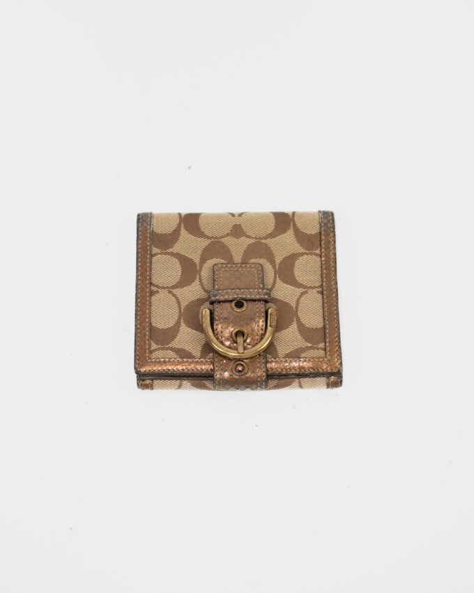 Vintage Coach Signature Monogram Wallet
