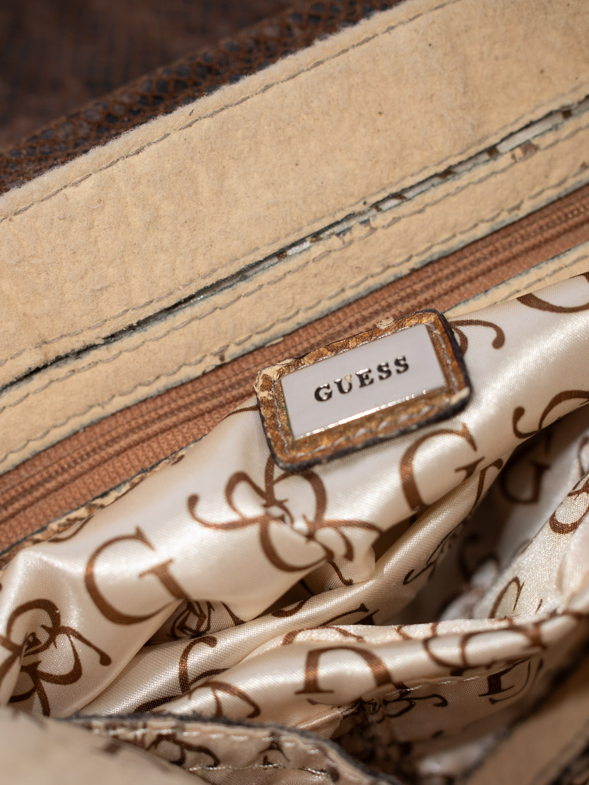 Vintage Guess Python Buckle Bag - Image 13