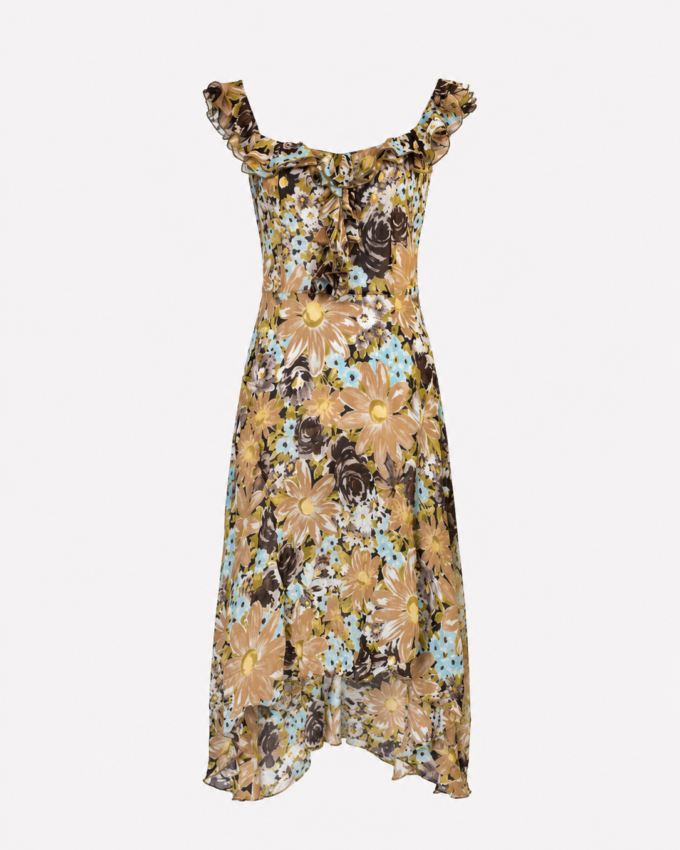 Twinset Floral Ruffle Dress  - S/M