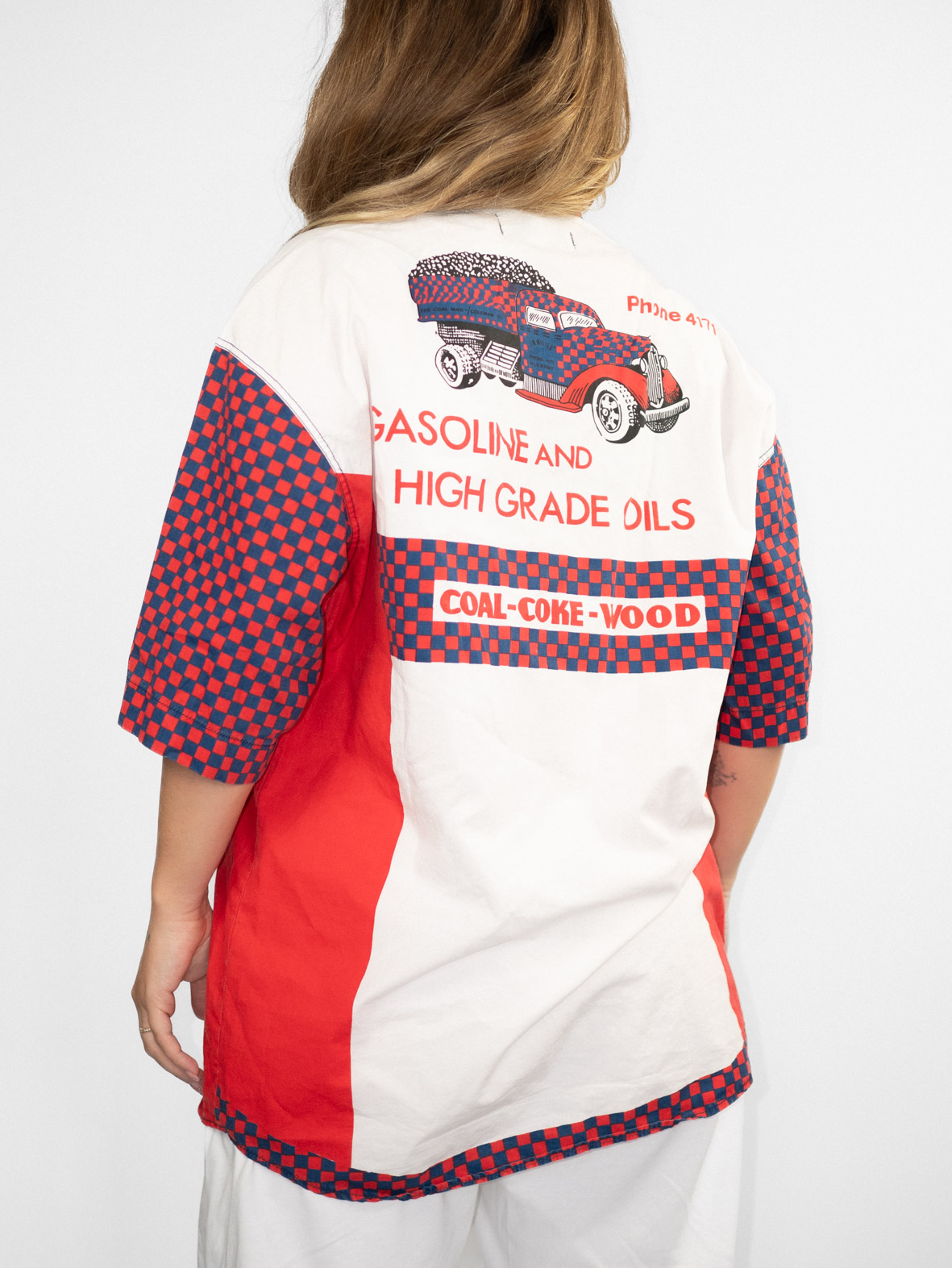 Vintage Gasoline & High Grade Oils Shirt - L - Image 2