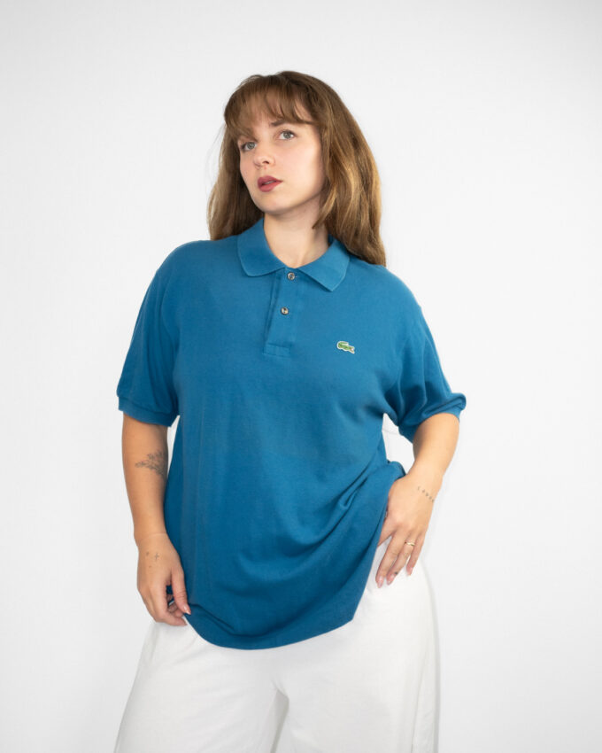 Vintage Lacoste Ocean Blue Polo  - L/XL
