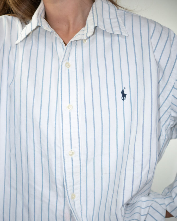 Vintage Ralph Lauren Striped Oxford Cotton Shirt - XL