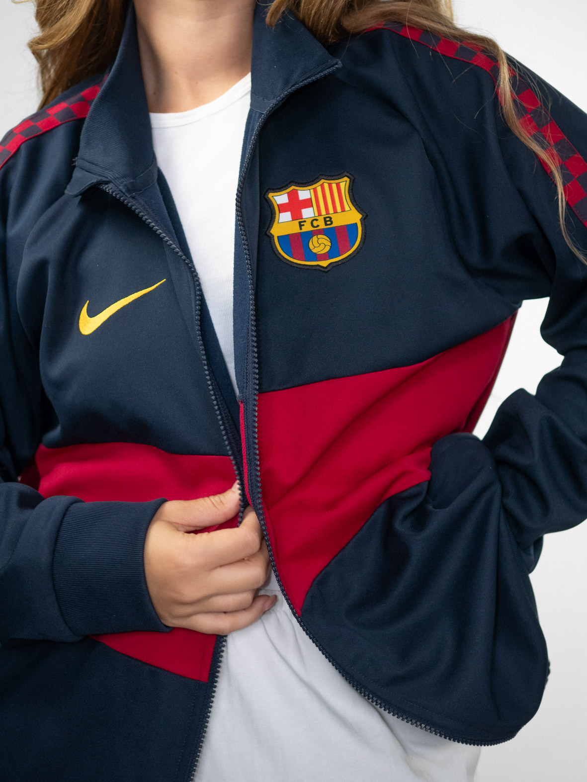 Vintage FC Barcelona Nike Track Jacket - L/XL - Image 2