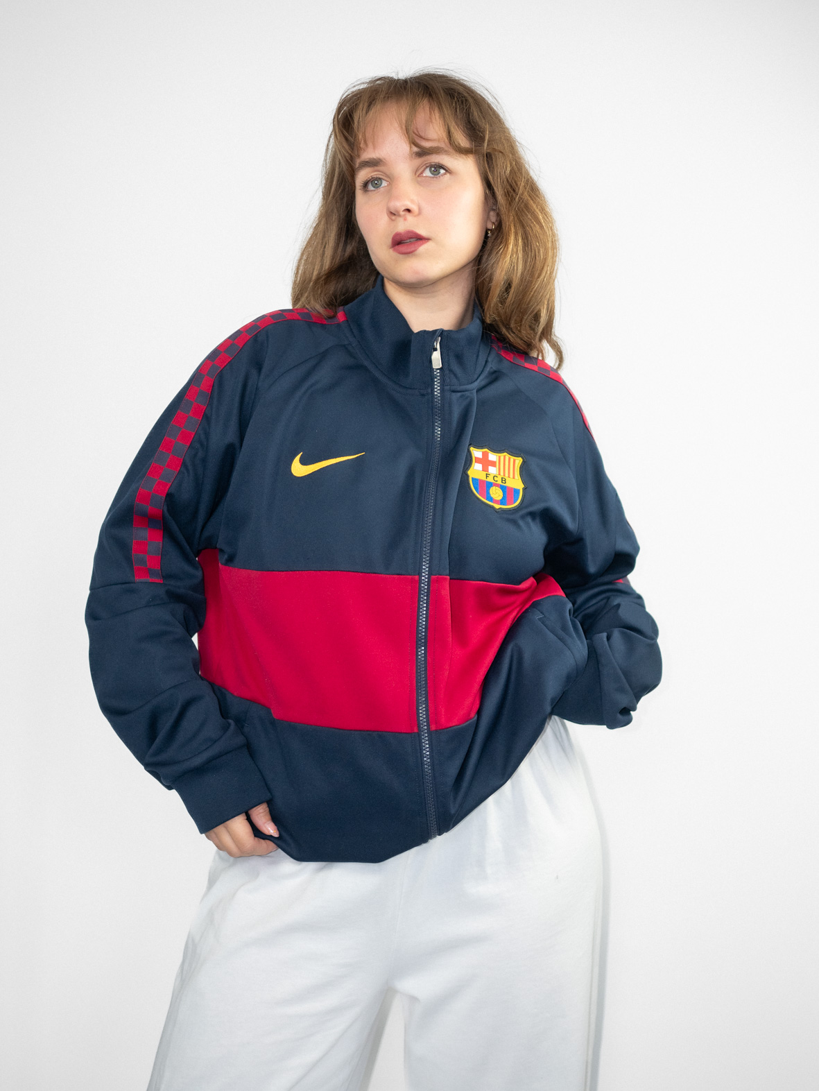 Vintage FC Barcelona Nike Track Jacket - L/XL