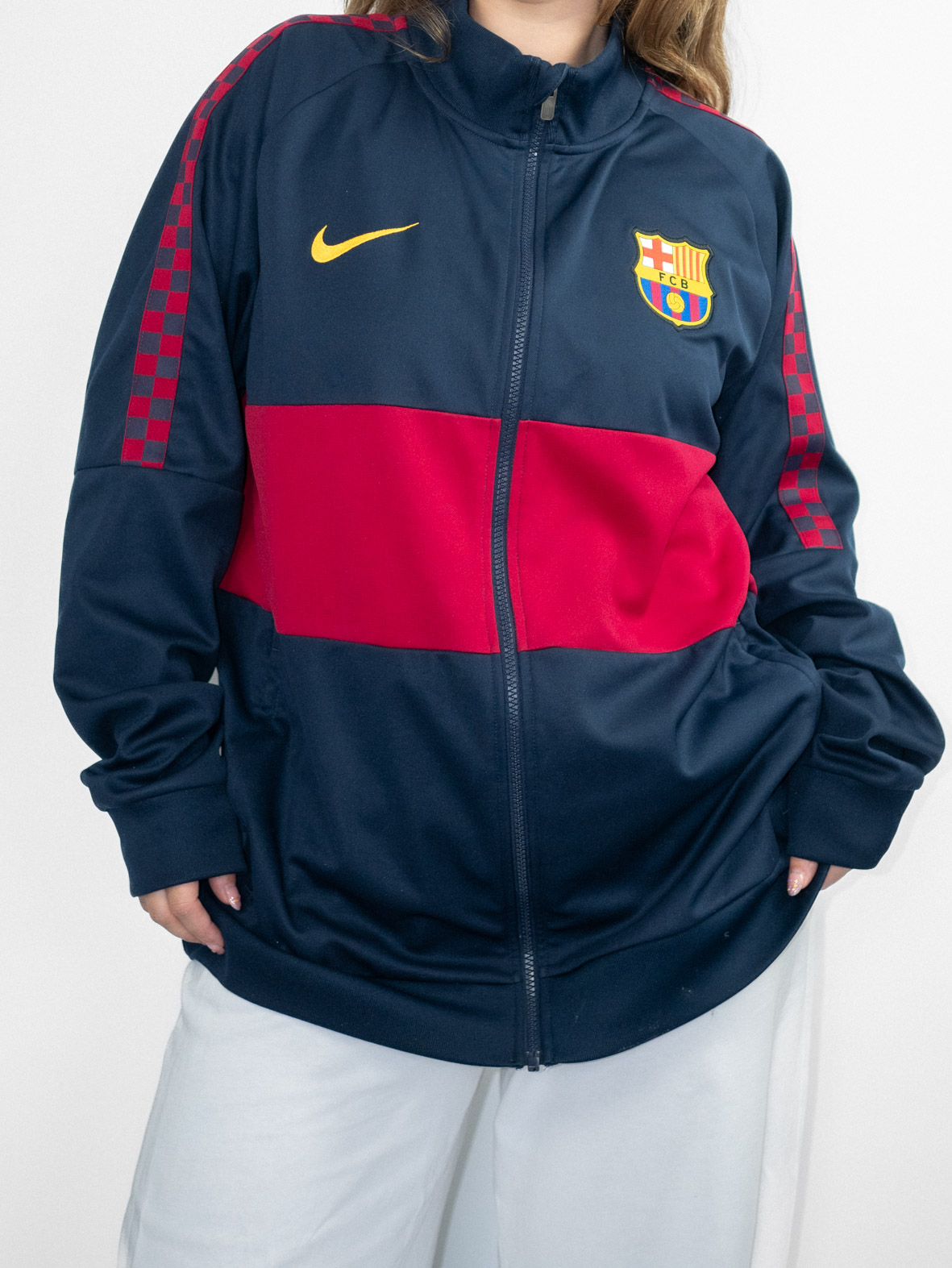 Vintage FC Barcelona Nike Track Jacket - L/XL - Image 4