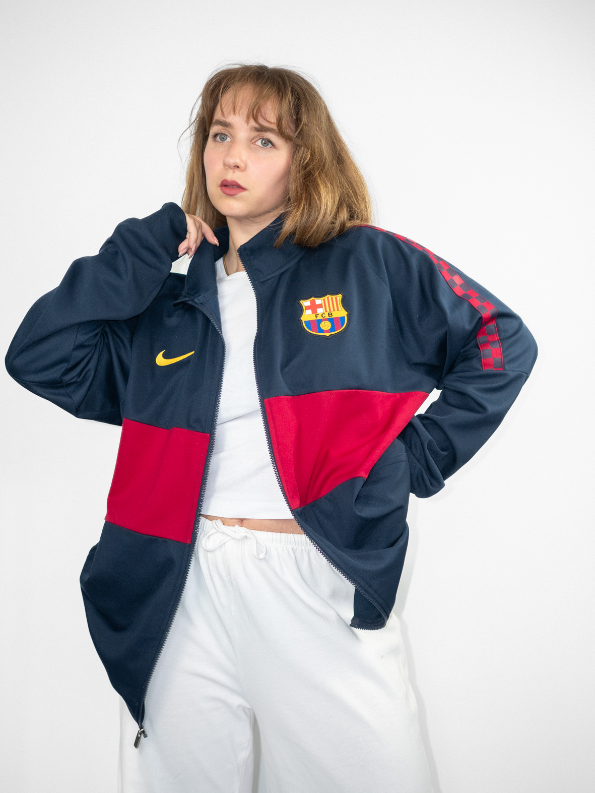 Vintage FC Barcelona Nike Track Jacket - L/XL - Image 3