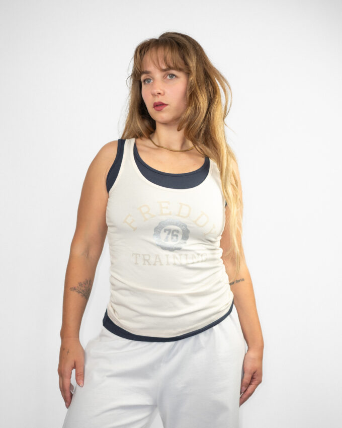 Vintage 00s Freddy Layered Sport Cotton Tank  - S/M