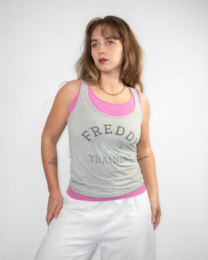 Freddy Training Layered 00s Cotton Sport Tank  - S/M