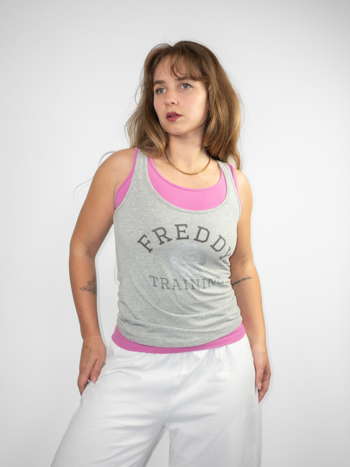 Freddy Training Layered 00s Cotton Sport Tank - S/M