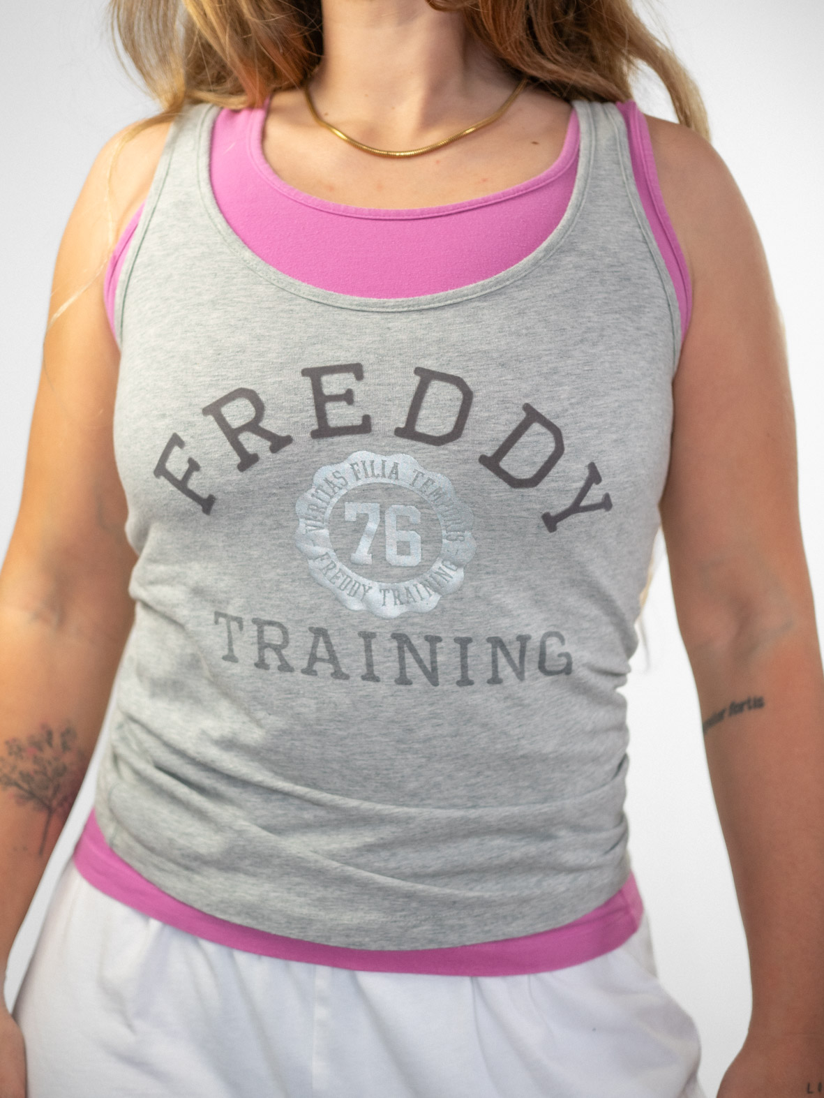 Freddy Training Layered 00s Cotton Sport Tank - S/M - Image 3