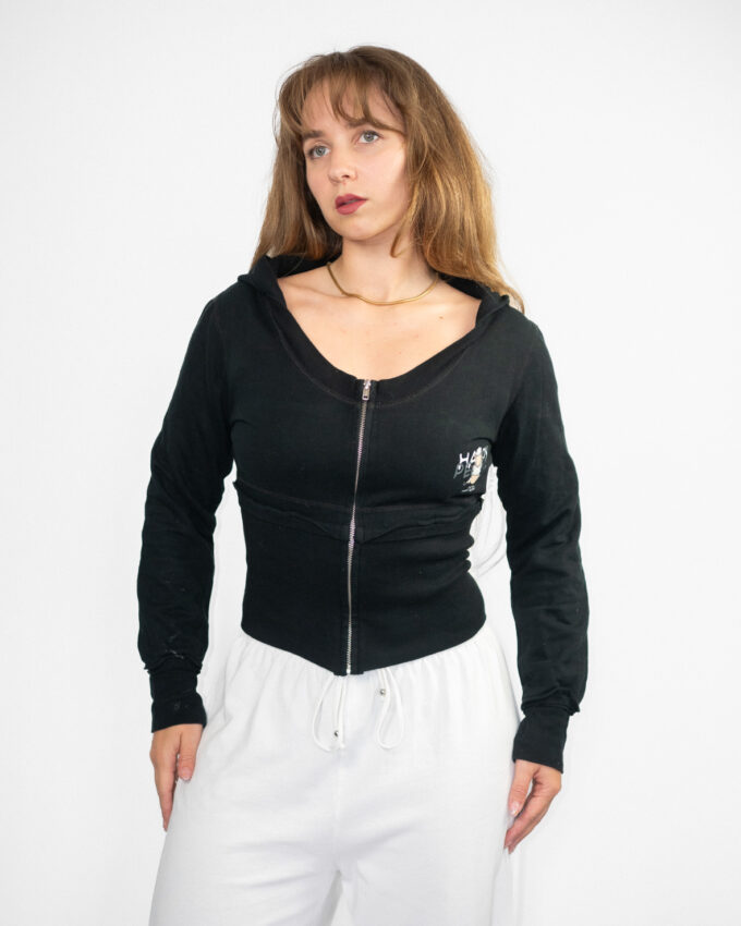 00s Happy People Zip Hoodie  - S