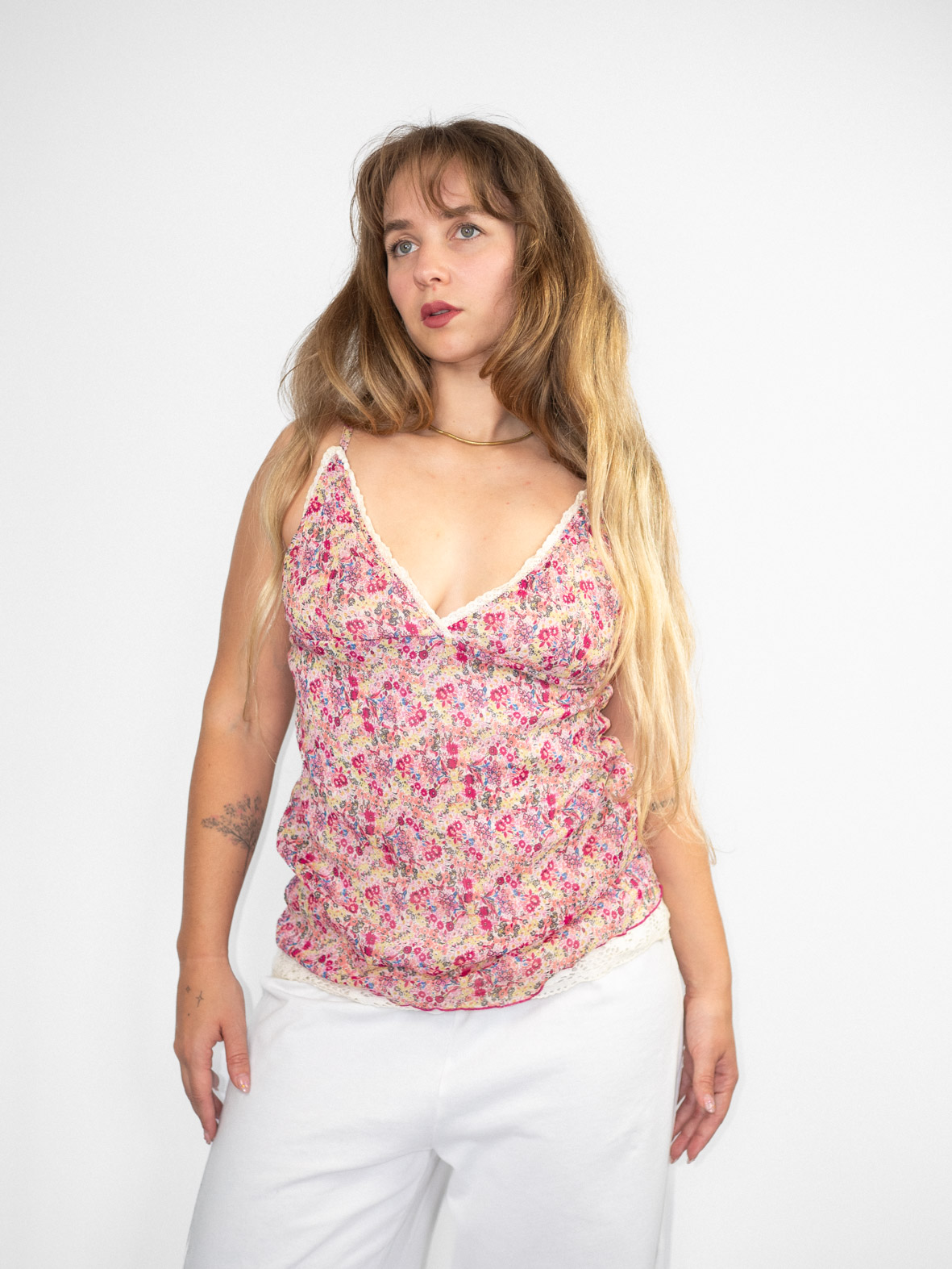 Vintage Floral Summer Cami - S