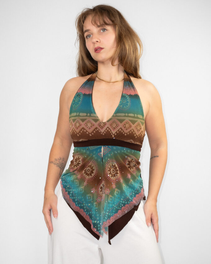 00s Sequin Halter Top  - S/M