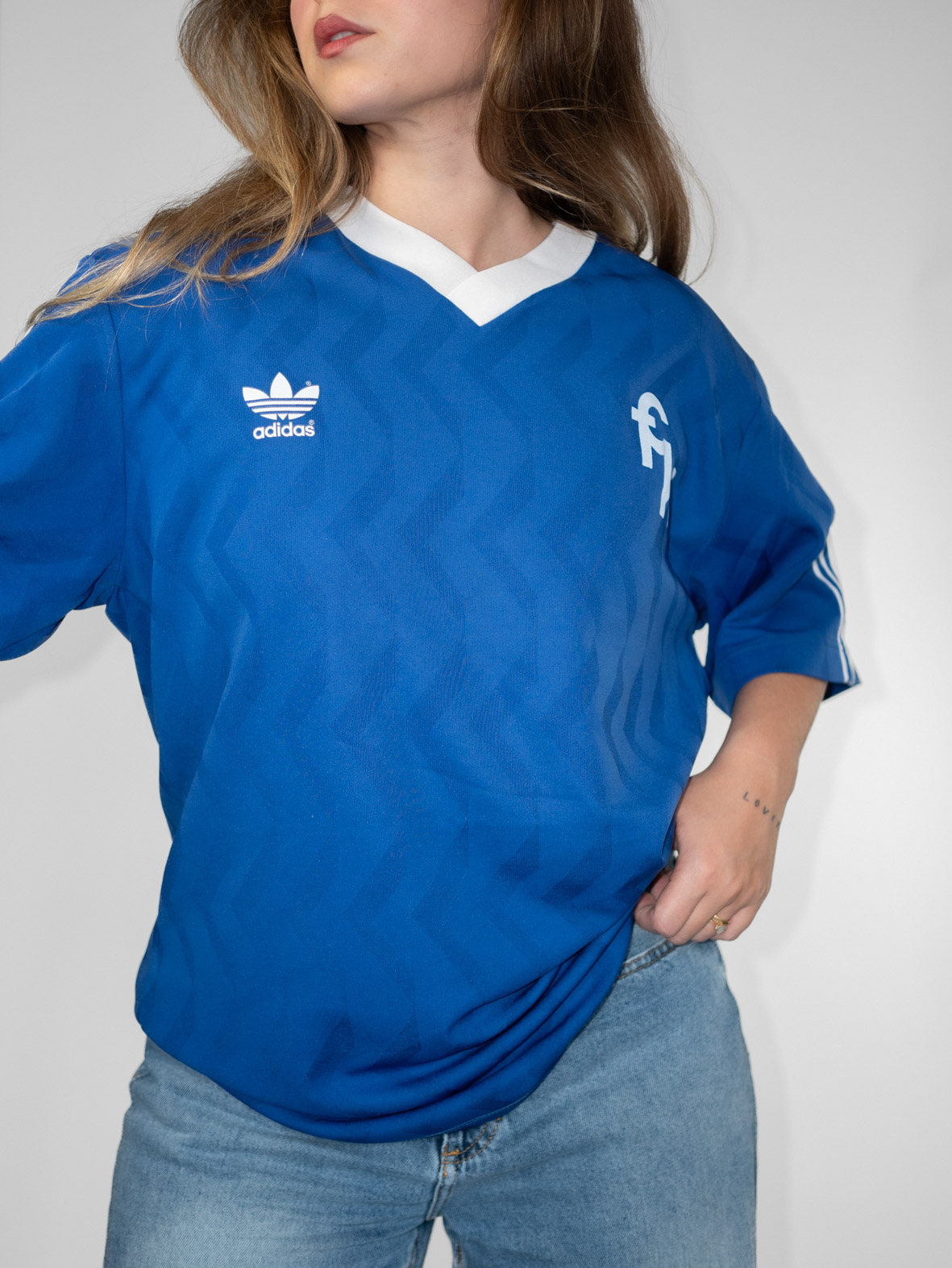Vintage Adidas Royal Blue Sport Jersey - L - Image 2