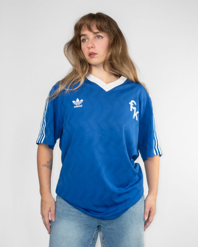 Vintage Adidas Royal Blue Sport Jersey  - L