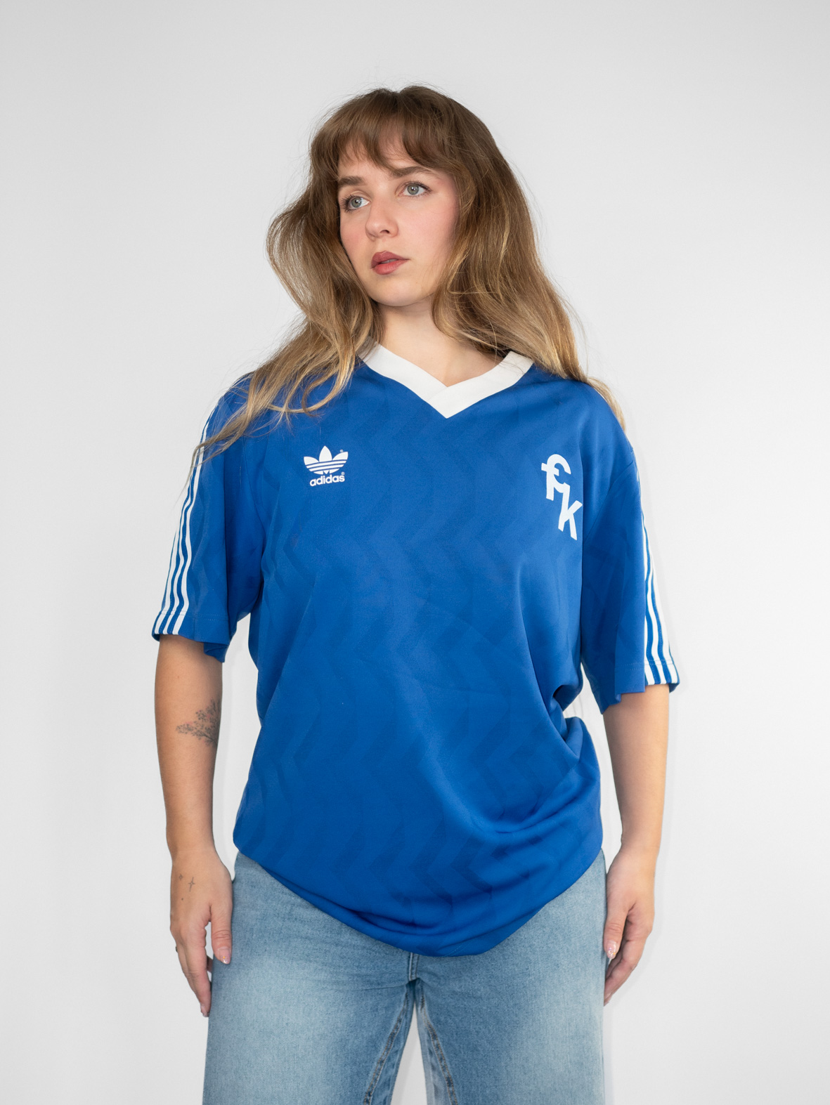 Vintage Adidas Royal Blue Sport Jersey - L