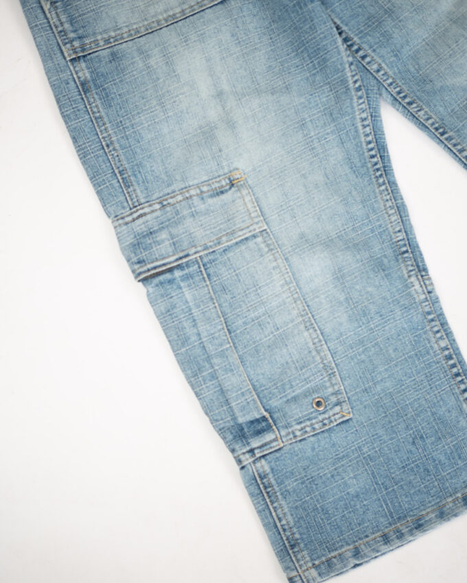 Vintage Cargo Denim Capris - M