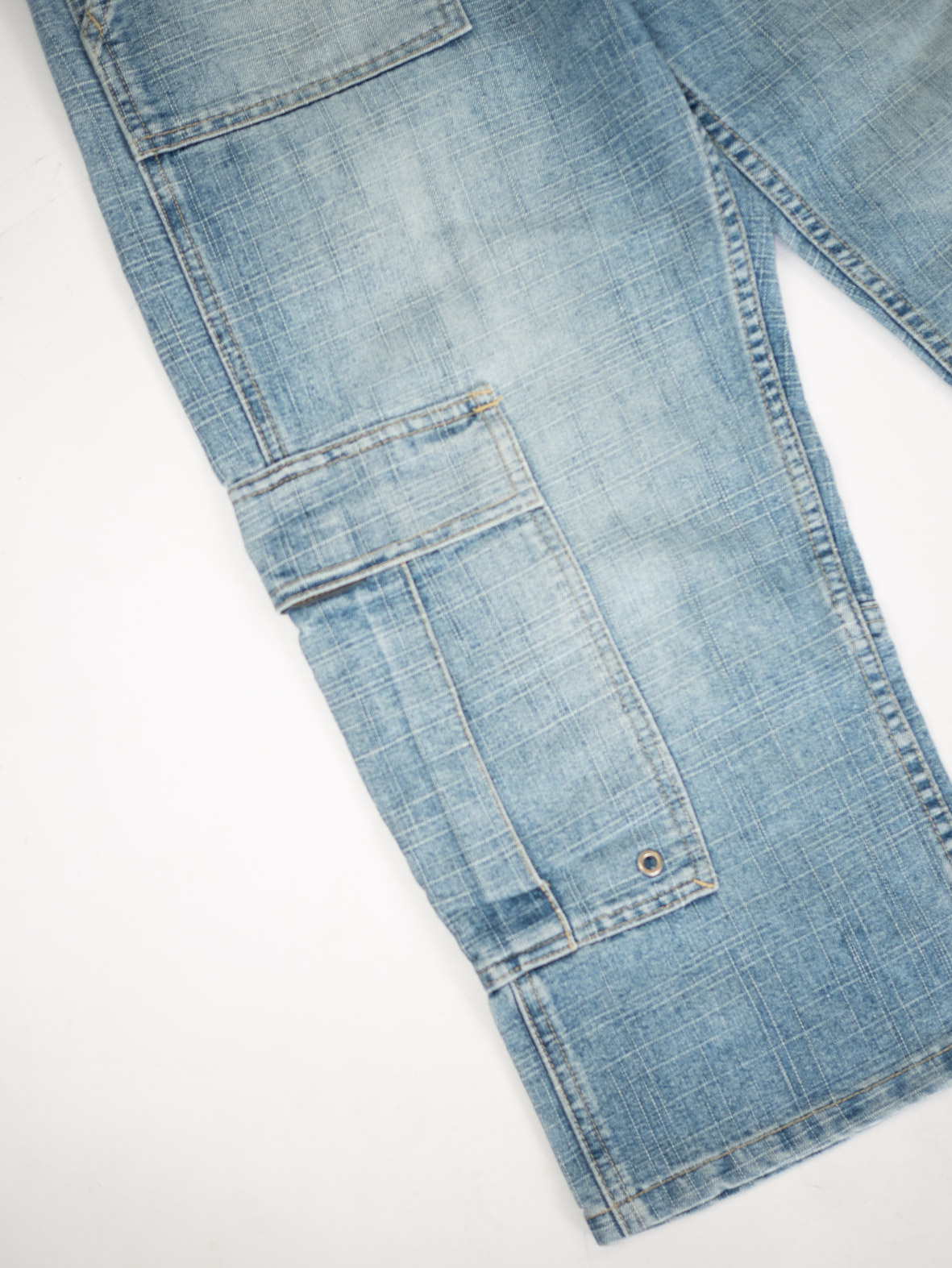 Vintage Cargo Denim Capris - M - Image 2