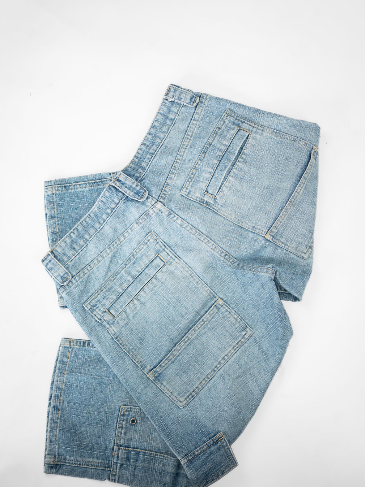 Vintage Cargo Denim Capris - M - Image 6