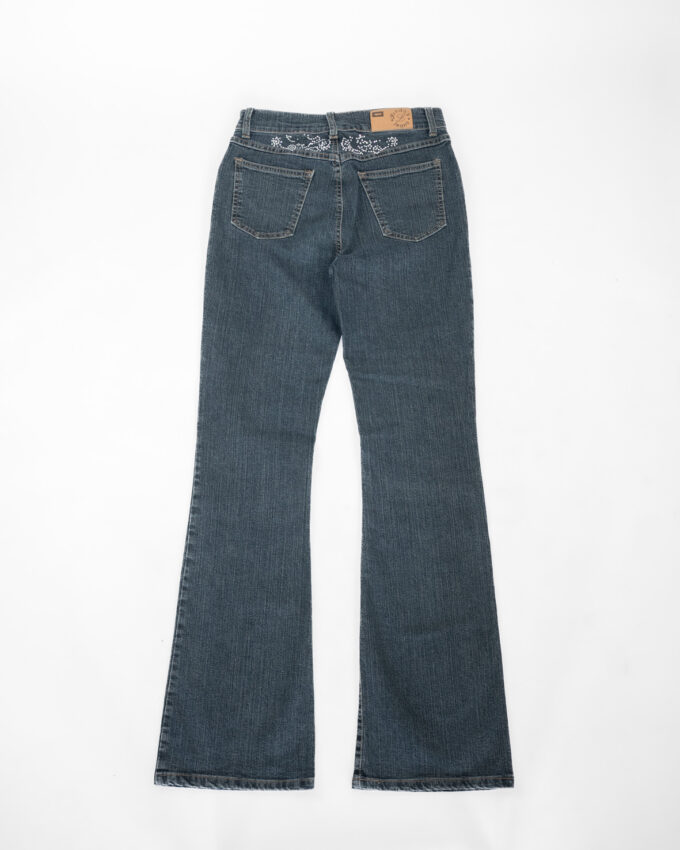 Linda's Jeans Rhinestone Flared Jeans  - S