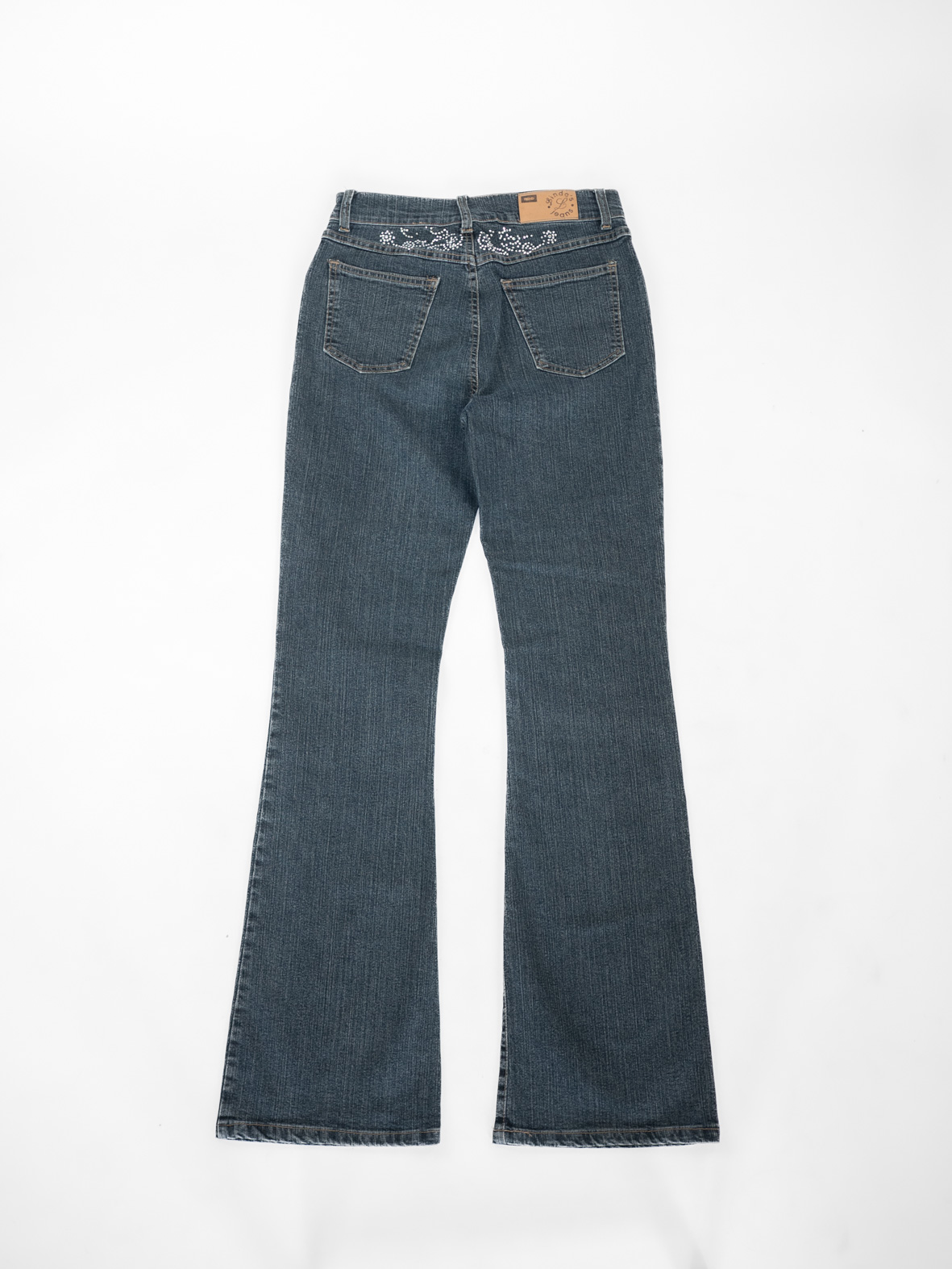 Linda's Jeans Rhinestone Flared Jeans - S