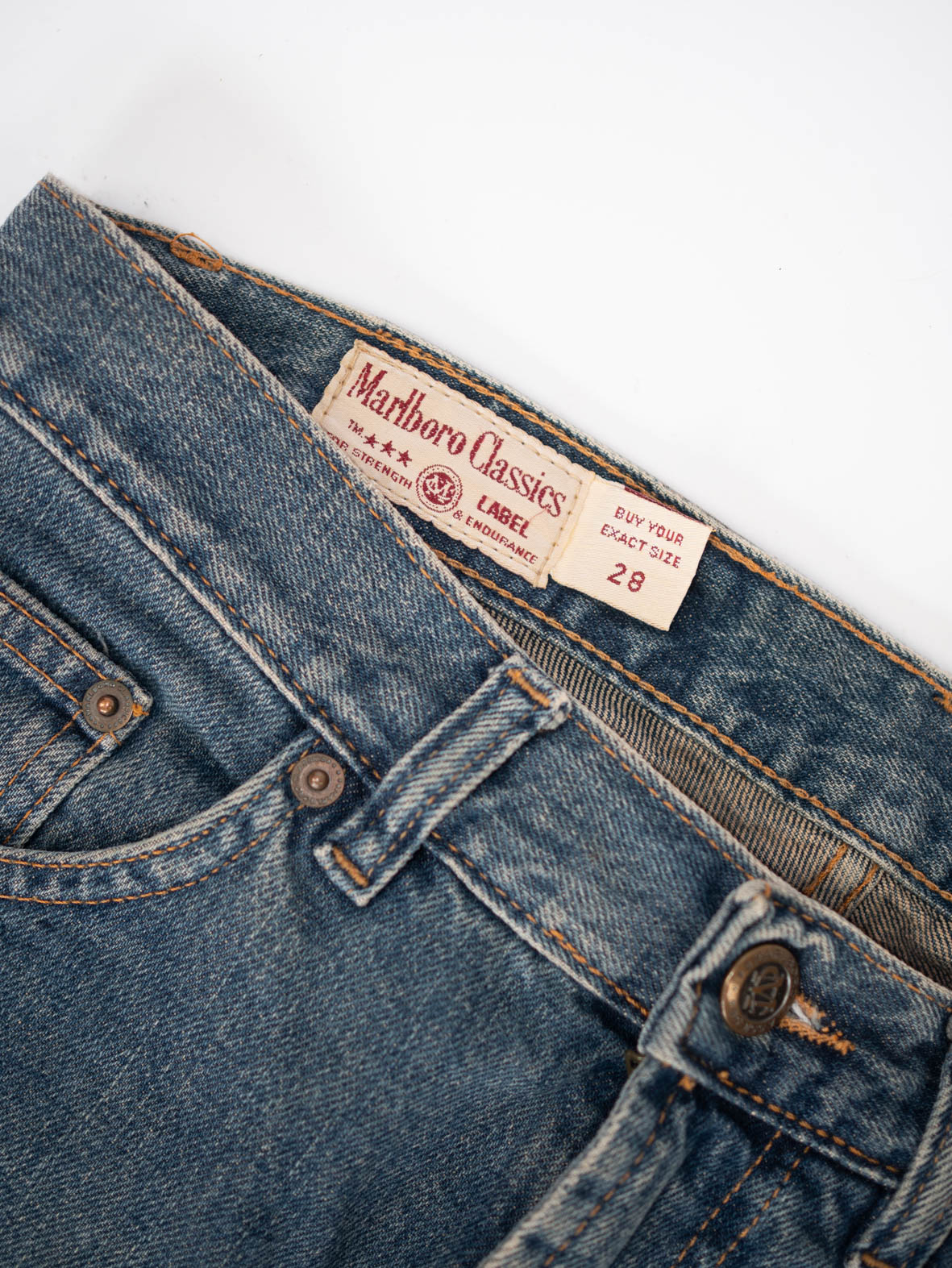 Vintage Marlboro Classics Dark Wash Jeans - M - Image 5