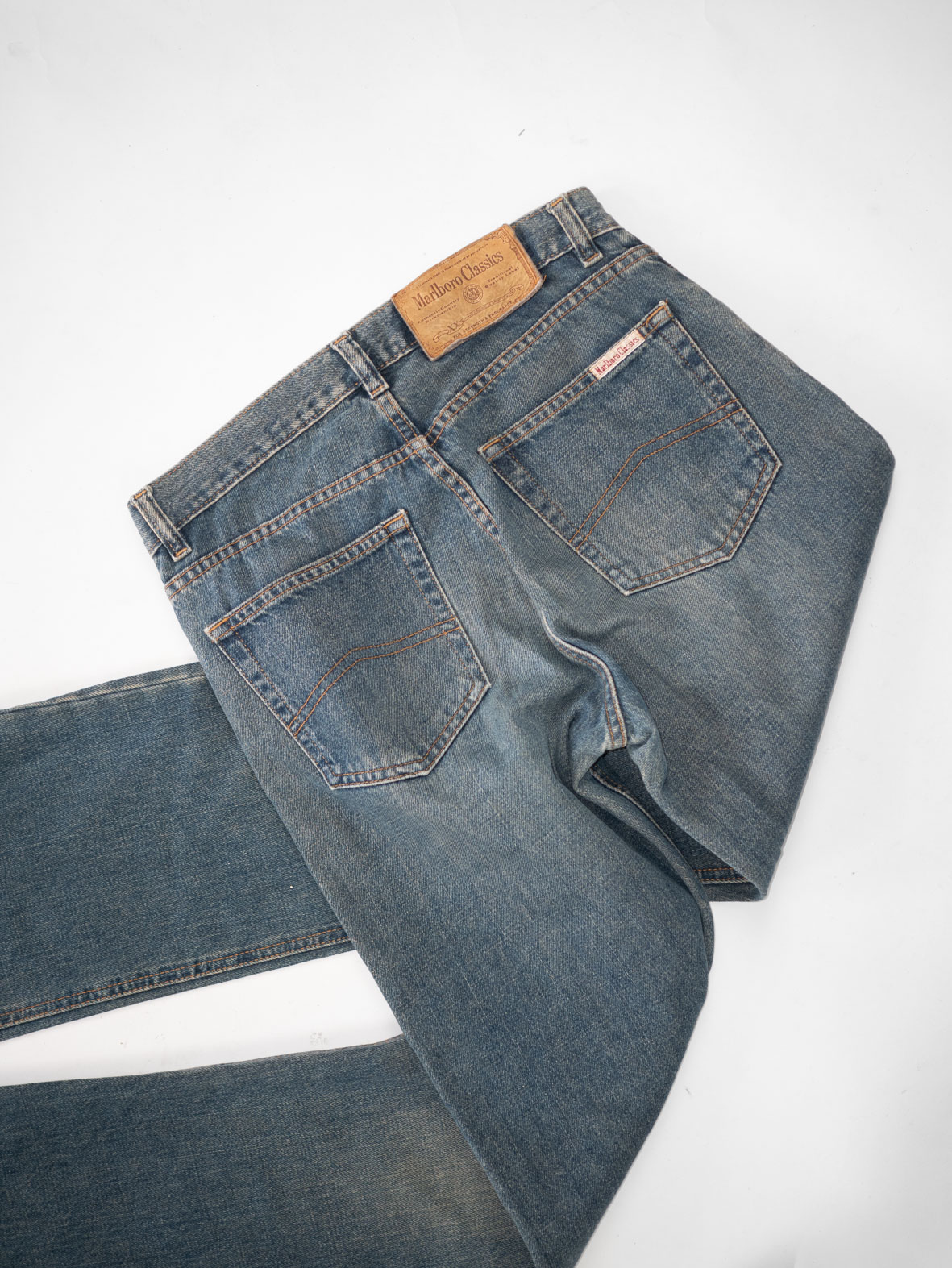 Vintage Marlboro Classics Dark Wash Jeans - M - Image 7