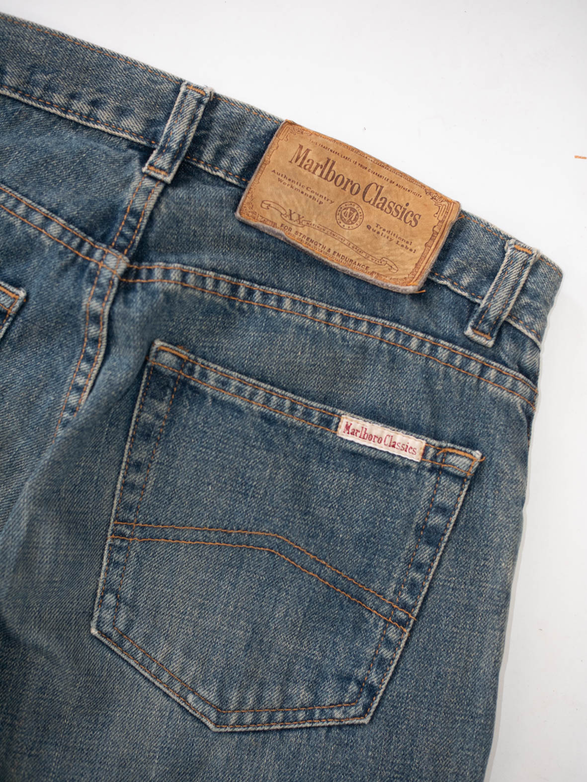 Vintage Marlboro Classics Dark Wash Jeans - M - Image 6