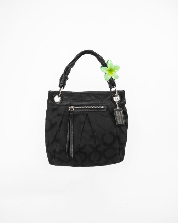 Vintage Coach Black Monogram Bag