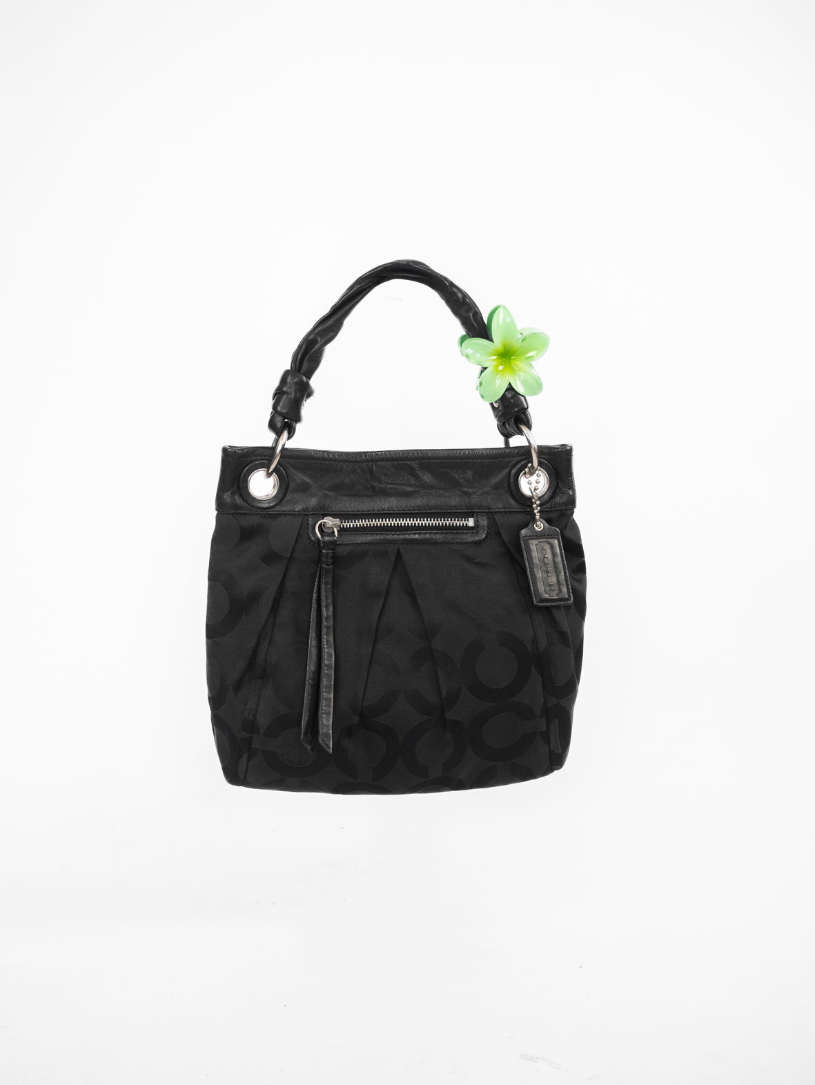 Vintage Coach Black Monogram Bag