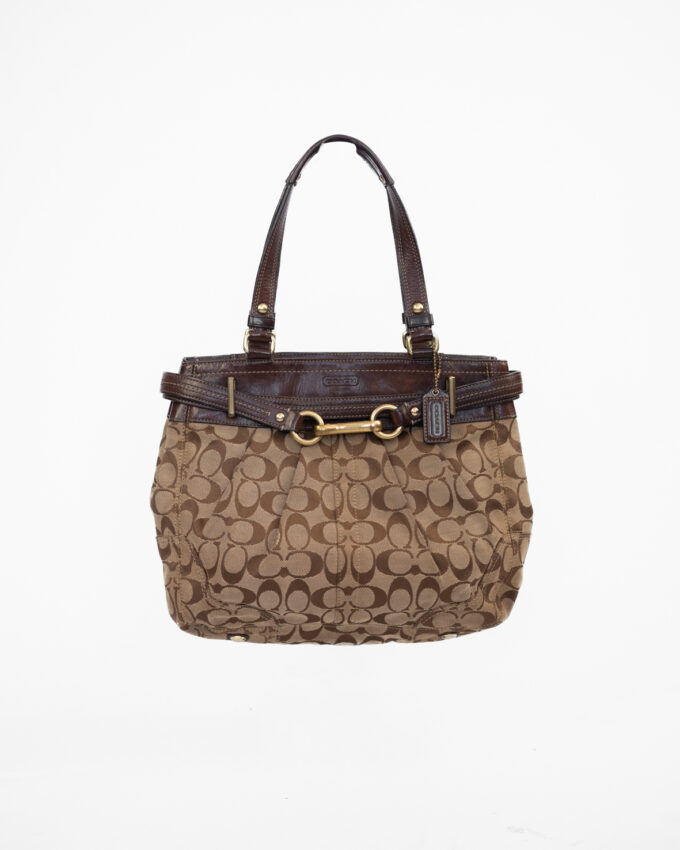 Vintage Coach Horsebit Signature Bag