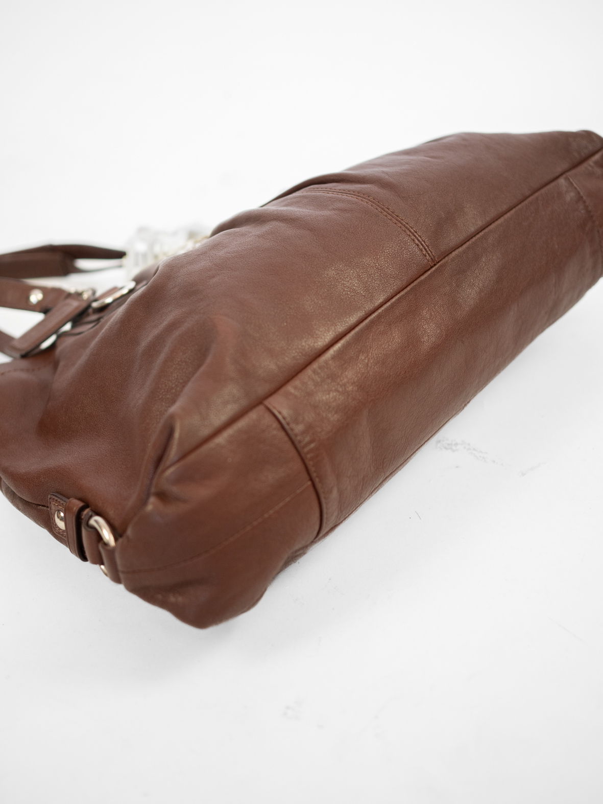 Vintage Coach Chocolate Brown Leather Bag - Image 8