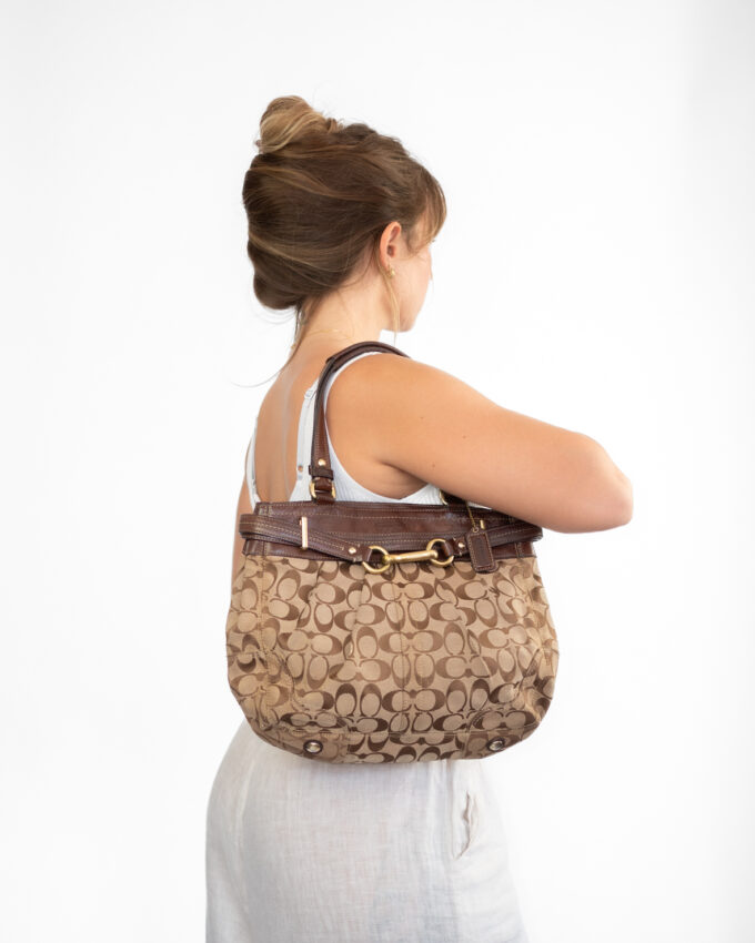 Vintage Coach Horsebit Signature Bag