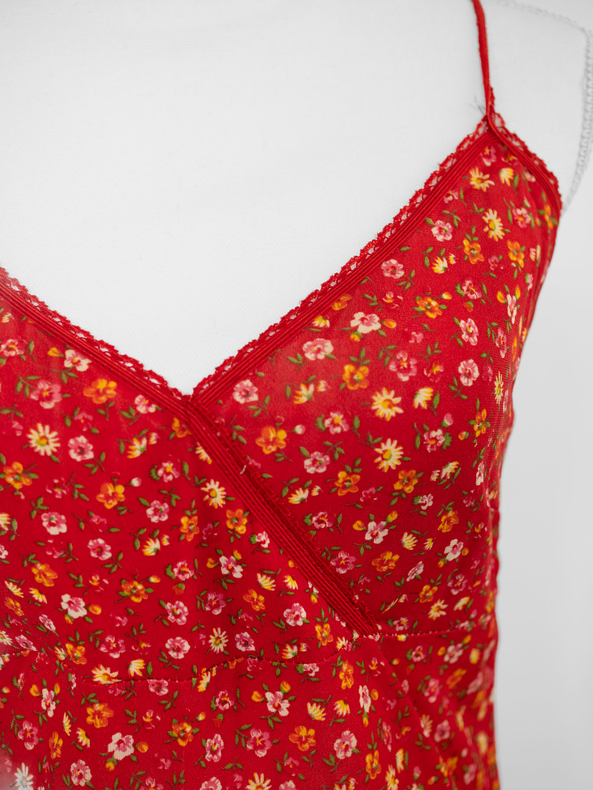 Amalfi Floral Vintage Maxi Dress - S/M - Image 3