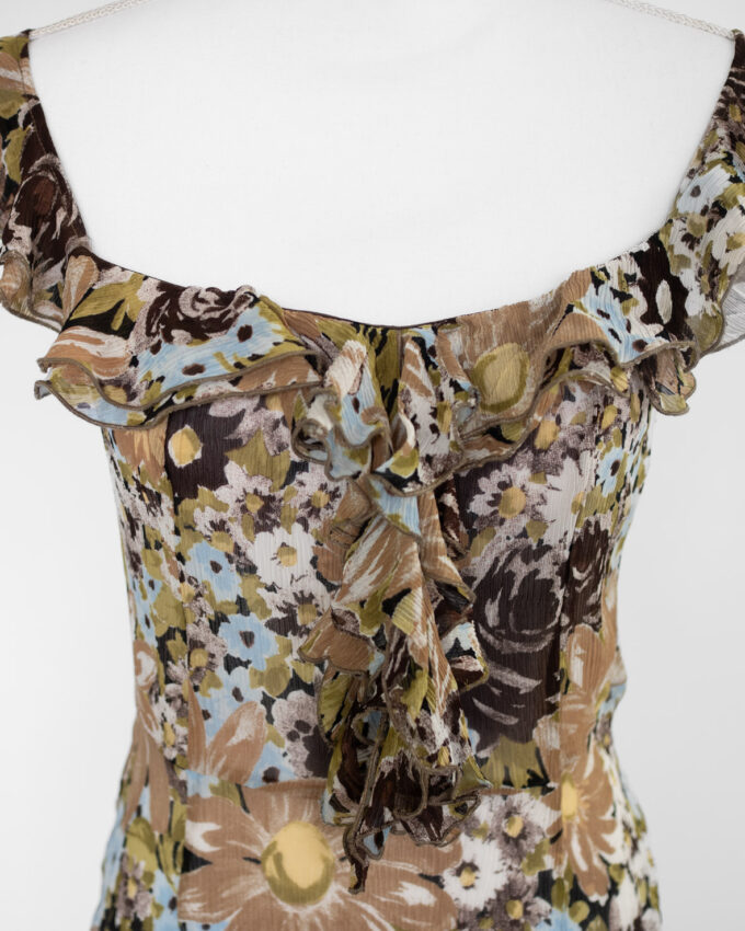 Twinset Floral Ruffle Dress - S/M