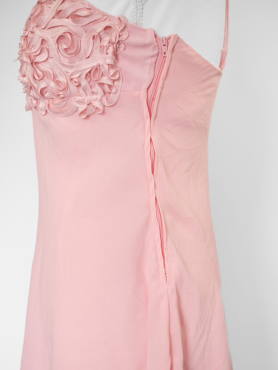 Soft Bloom Layered Vintage Midi Dress - S - Image 4