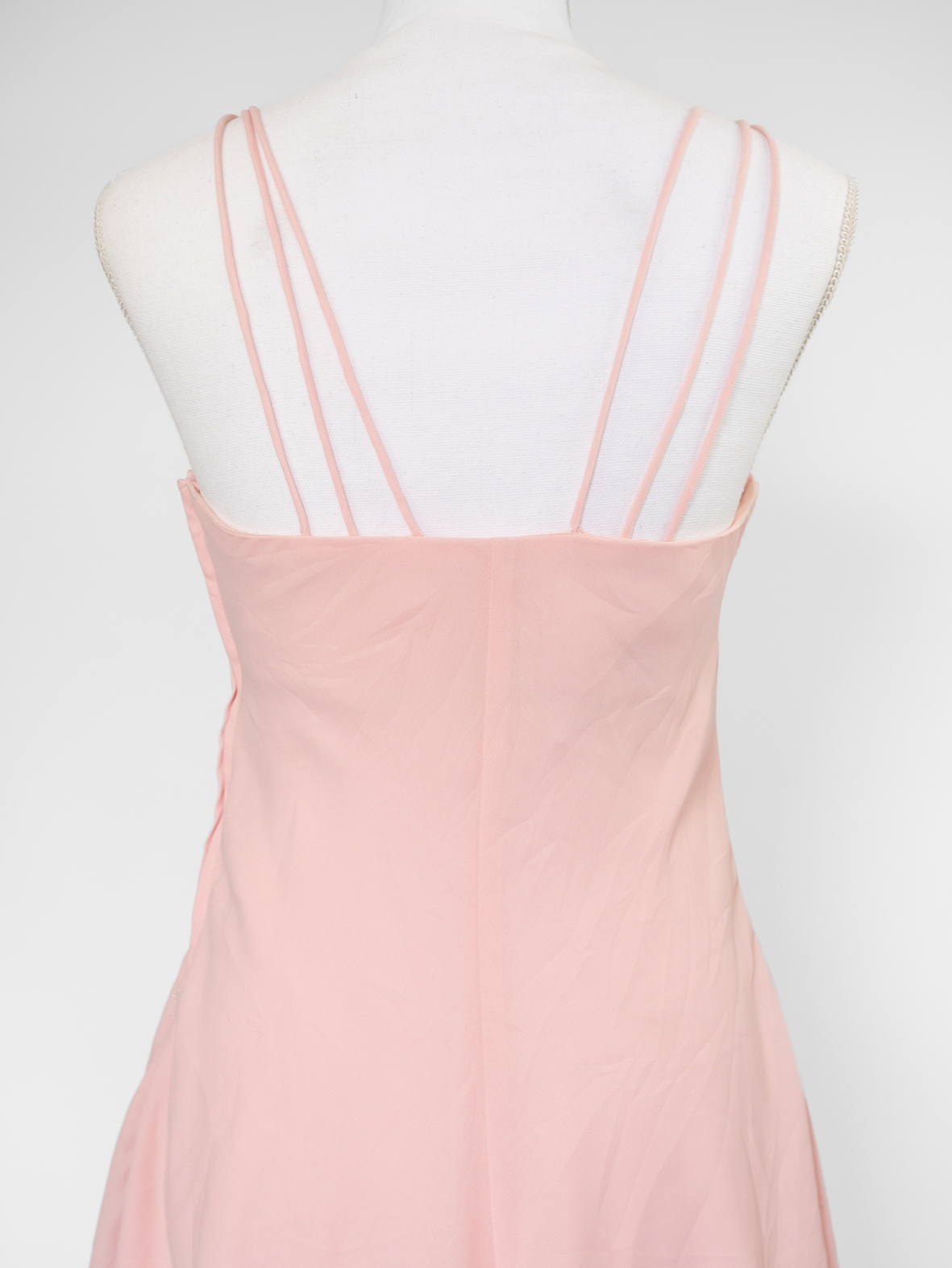 Soft Bloom Layered Vintage Midi Dress - S - Image 5