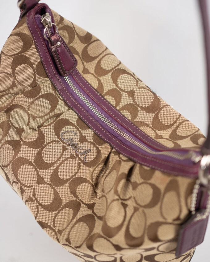 Vintage Coach Monogram Shoulder Bag