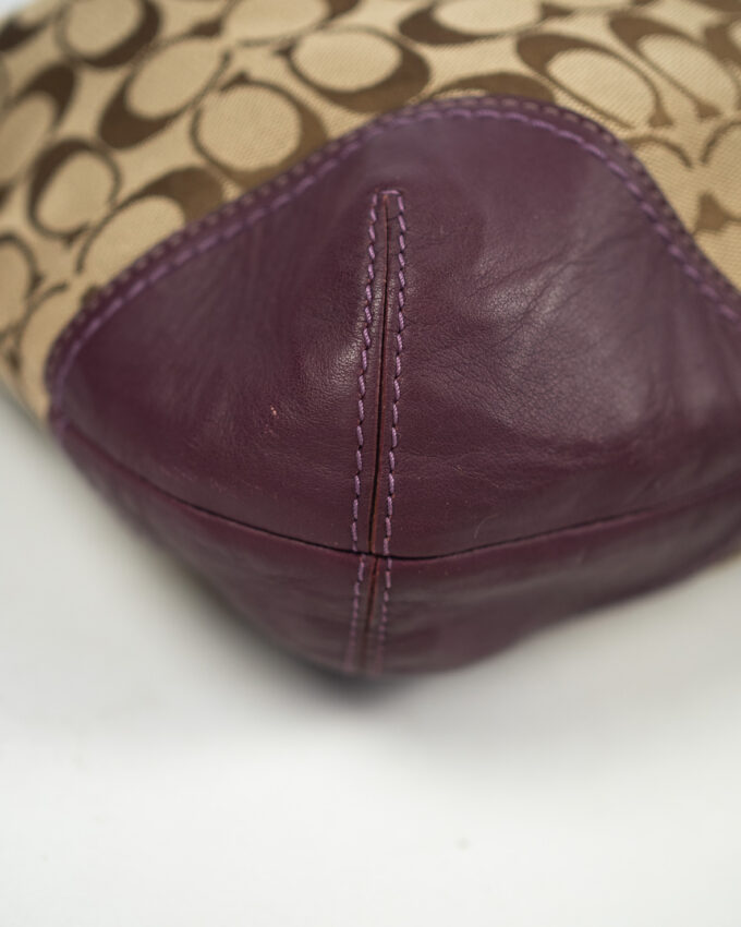 Vintage Coach Monogram Shoulder Bag