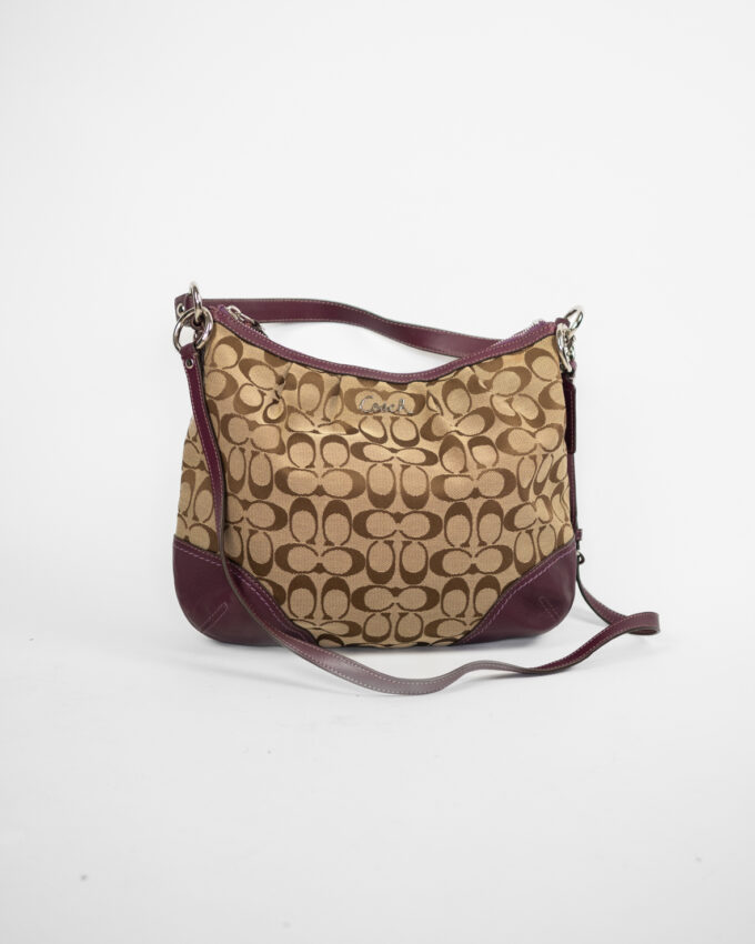 Vintage Coach Monogram Shoulder Bag